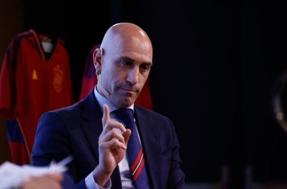 Luis Rubiales at Desayunos Deportivos Europa Press