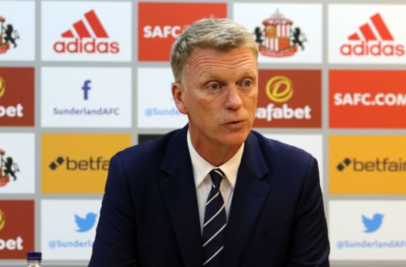 SUNDERLAND, ENGLAND - AUGUST 01: David Moyes conducts his first press conference as Sunderland manager at The Academy of Light on August 1, 2016 in Sunderland, England. (Photo by Ian Horrocks/Sunderland AFC via Getty Images)